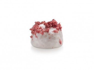 MINI MELOMAKARONA WHITE CHOCOLATE - RED VELVET covering