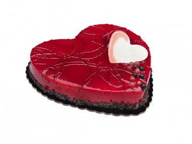 CHOCOLATE - STRAWBERRY <br> HEART Cake