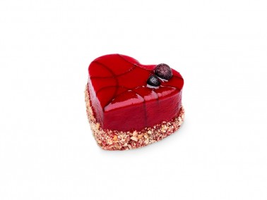 STRAWBERRY Heart Individual Cake